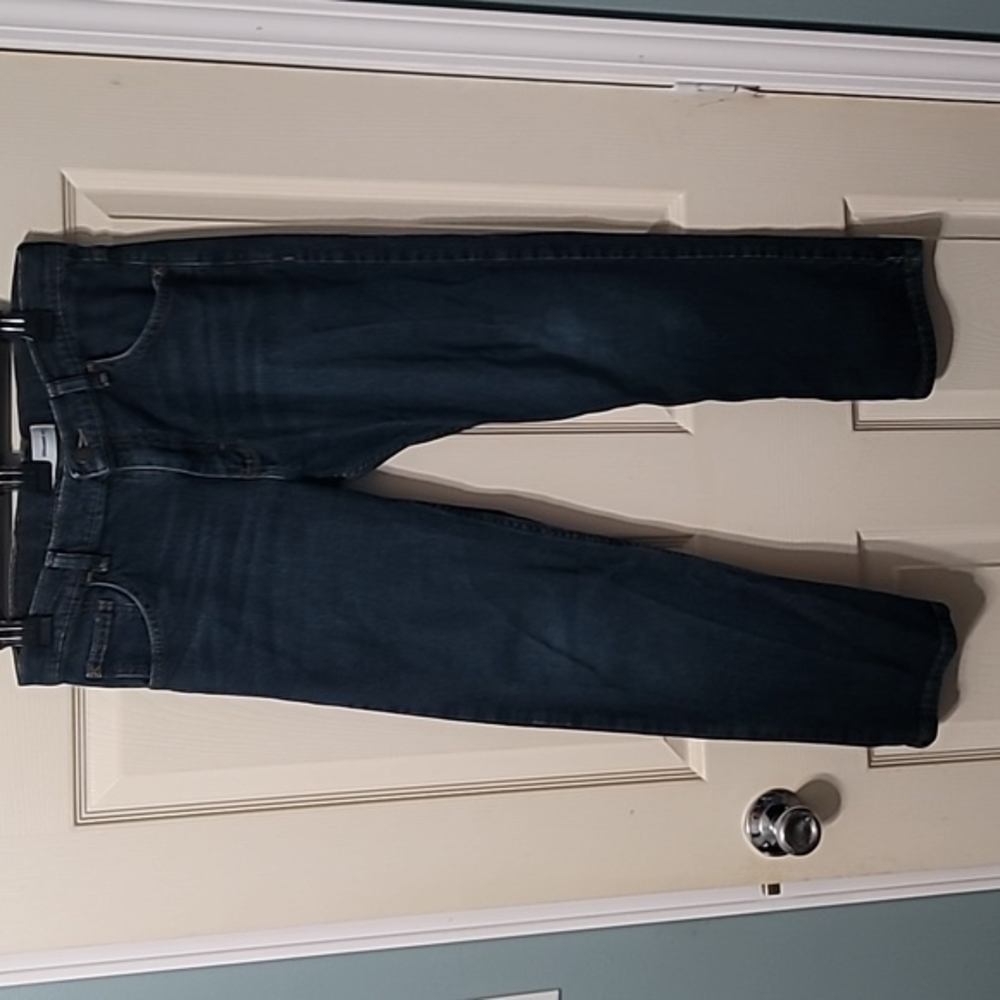 Wrangler Straight Fit Dark Wash Jeans Boys 14‎ Husky Excellent Condition